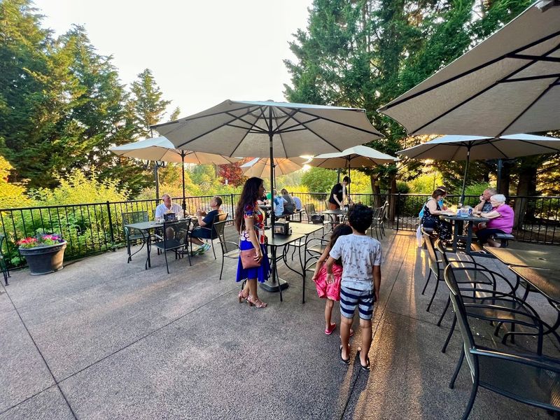 Outdoor Seating With a Rural Oregon View