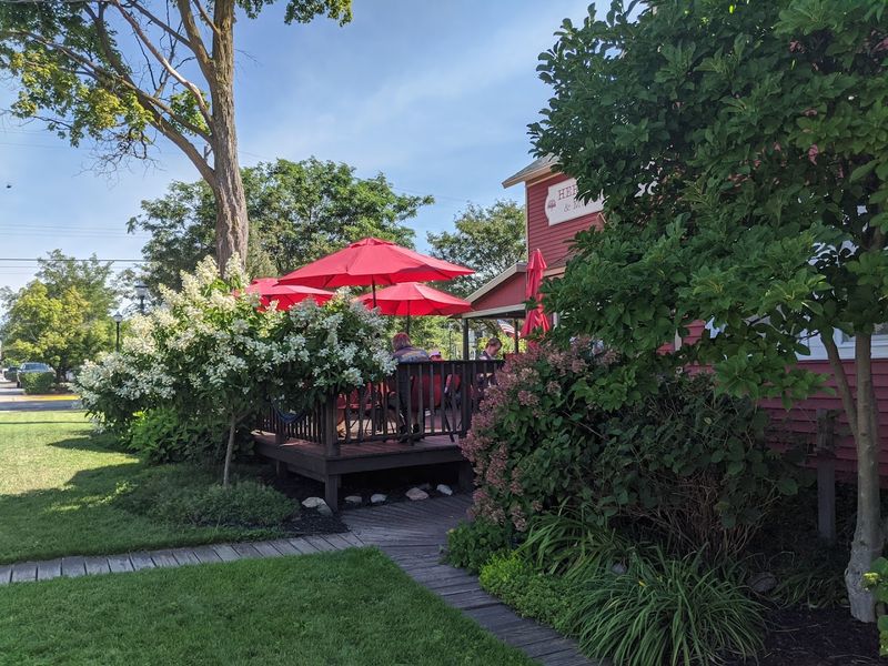 Outdoor Seating and a Garden-Adjacent Charm