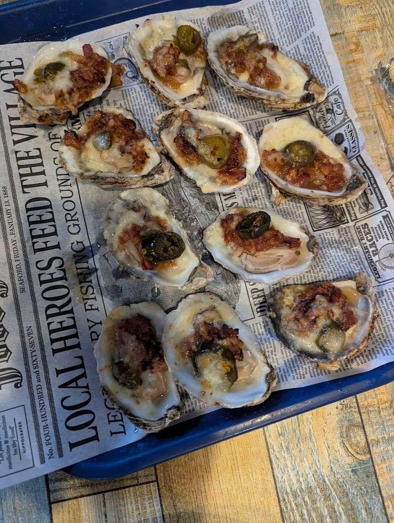 Oysters So Fresh You Would Think They Were Just Pulled From the Trap Oysters So Fresh You Would Think They Were Just Pulled From the Trap