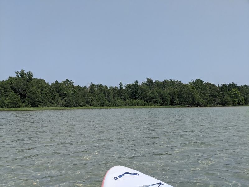 Paddleboarding and Kayaking on One of Michigan's Clearest Lakes
