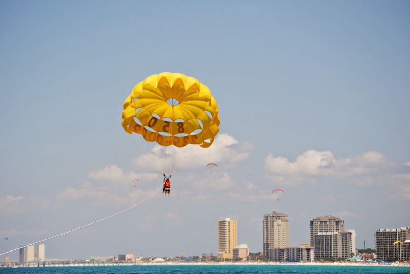 Parasailing Over Panama City Beach