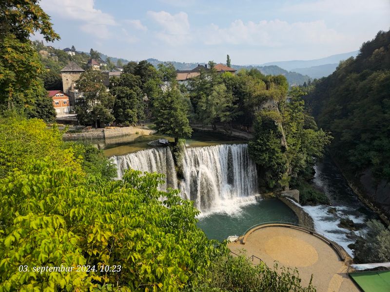 Pliva Waterfall in Jajce Pliva Waterfall in Jajce
