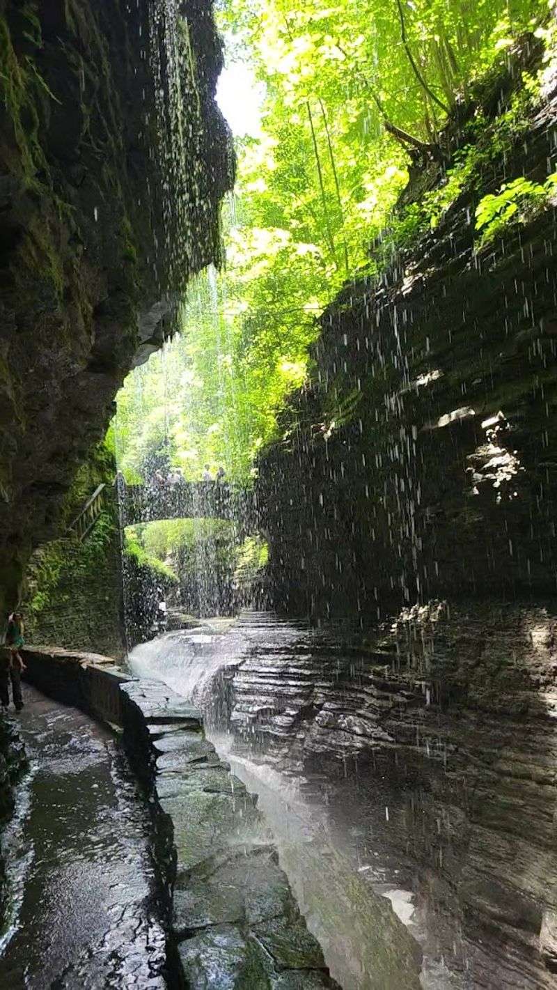 Rainbow Falls Gorge Trail — Watkins Glen, New York Rainbow Falls Gorge Trail — Watkins Glen, New York