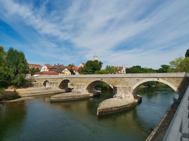 Regensburg Stone Bridge - Bavaria Regensburg Stone Bridge - Bavaria