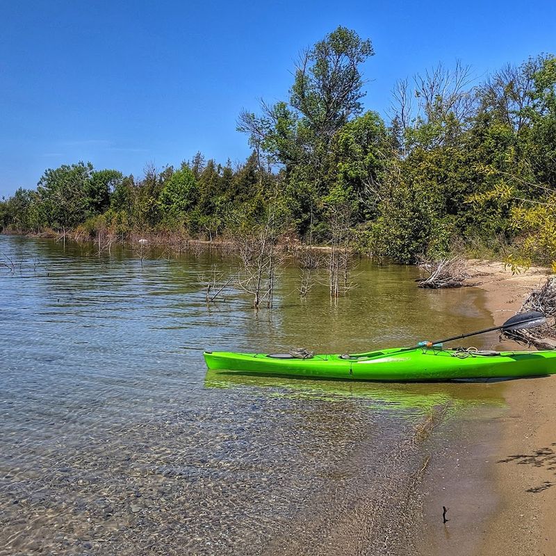 Swimming and Paddling on Lake Michigan
