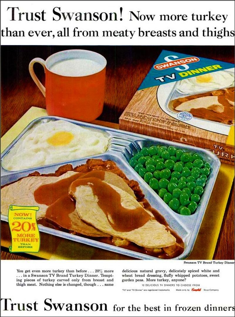 TV Dinners in Aluminum Trays