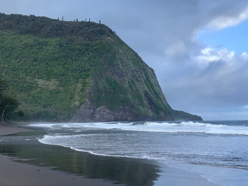 The Black Sand Beach at the Valley Floor The Black Sand Beach at the Valley Floor