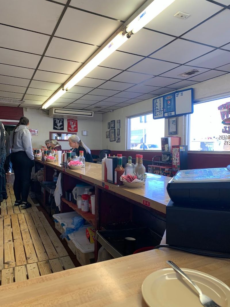 The Counter Seating and Classic Diner Atmosphere