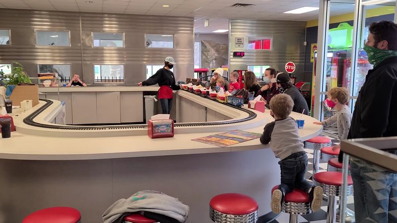The Counter Where the Train Delivers Your Order The Counter Where the Train Delivers Your Order