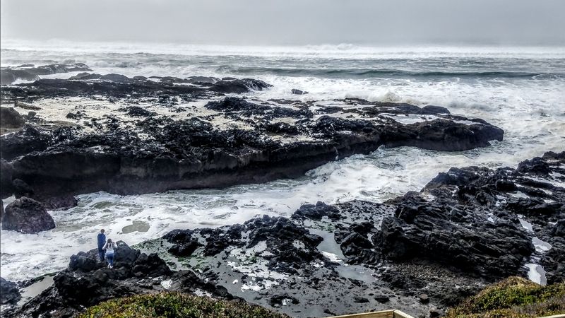 The Dramatic Lava Rock Shoreline