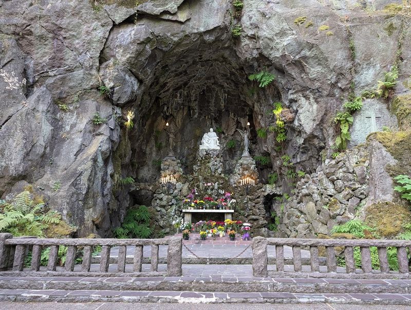 The Grotto Cave and Pieta Marble Sculpture