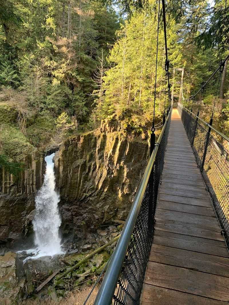 The Iconic 240-Foot Suspension Bridge The Iconic 240-Foot Suspension Bridge