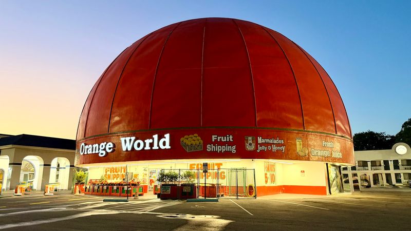 The Iconic Orange-Shaped Building The Iconic Orange-Shaped Building