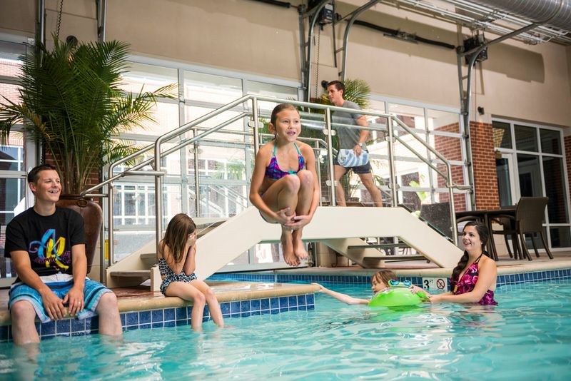 The Indoor and Outdoor Pool Complex The Indoor and Outdoor Pool Complex