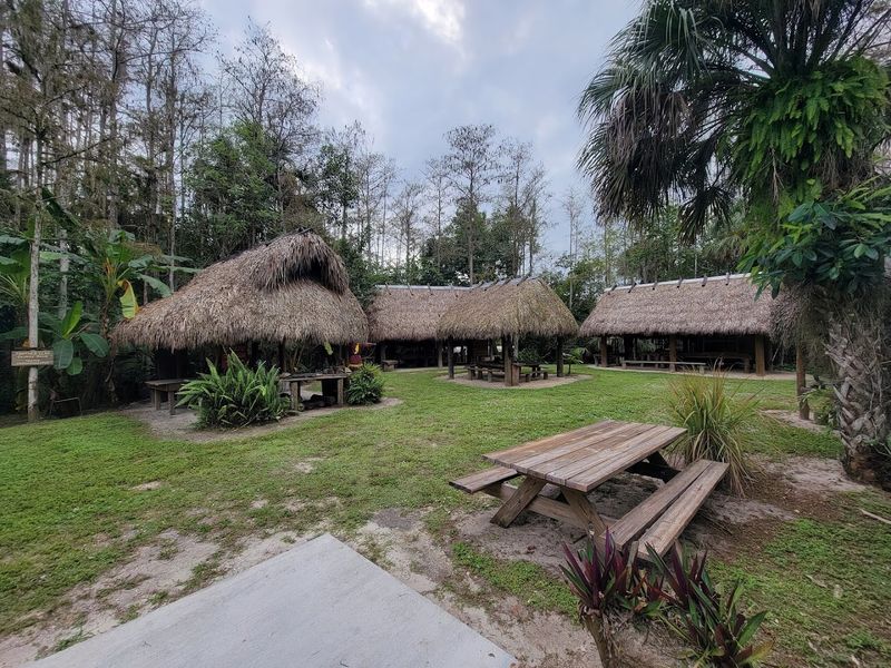 The Living Seminole Village Along the Trail