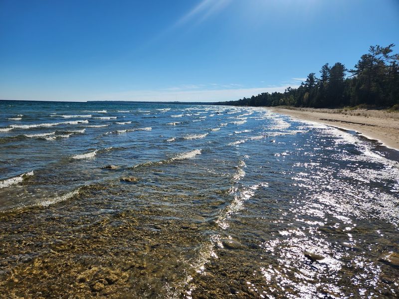 The Open Lake Huron Beach That Stretches On and On