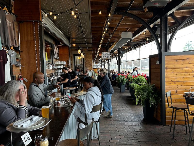 The Outdoor Patio That Was Once a Train Boarding Platform