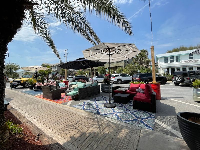 The Outdoor Seating and Waiting Area