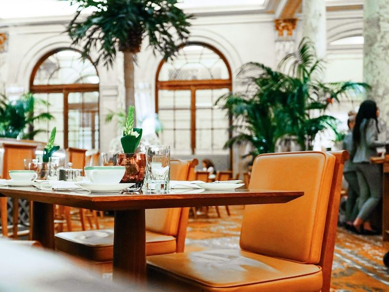 The Palm Court At The Plaza In Midtown, New York The Palm Court At The Plaza In Midtown, New York