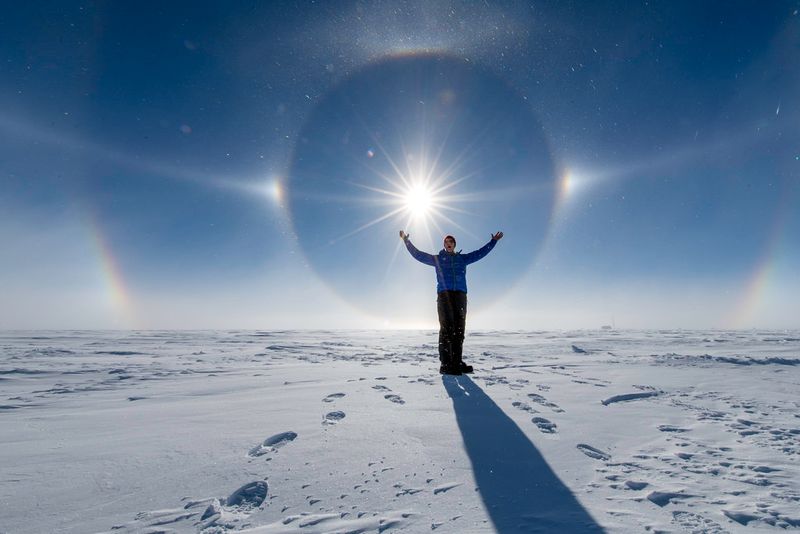 The South Pole, Antarctica The South Pole, Antarctica
