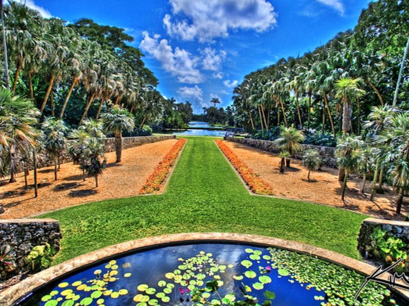 The Sunken Garden and the Vine Pergola Wish Tree