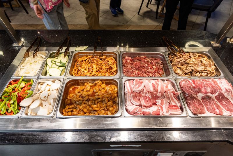 The Teppan Grill Station Is a Crowd Favorite