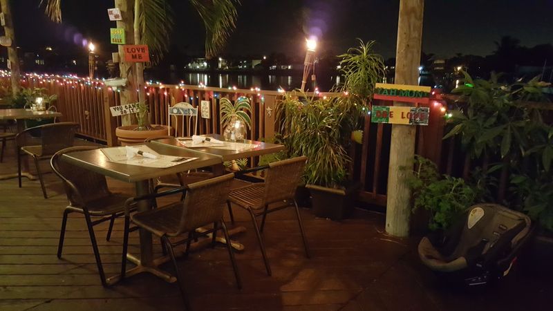 The Waterfront Patio and Outdoor Dining Setup