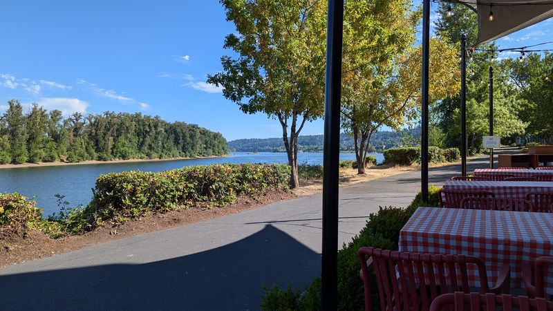The Willamette River Views and Outdoor Patio Seating The Willamette River Views and Outdoor Patio Seating