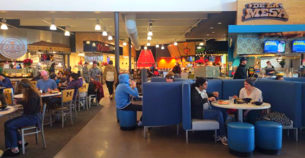 This Bozeman Dining Pavilion Feels More Like a Mountain Food Hall Than a College Cafeteria
