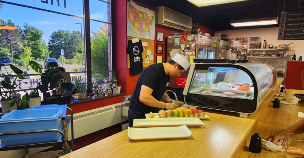 This Hidden Traverse City Sushi Spot Serves Big-City Quality Rolls Inside a Repurposed Elementary School
