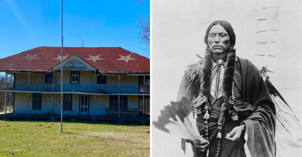 This Historic Oklahoma Home Combines Indigenous and European Architecture Linked to a Legendary Figure