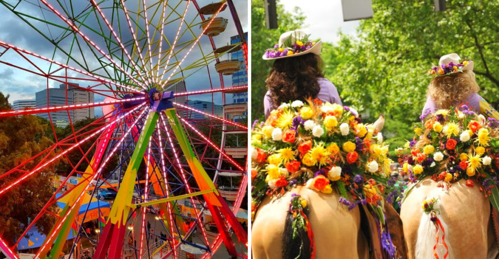 This Huge Oregon May Festival Brings Families Together for Fireworks, Parades, and Endless Roses