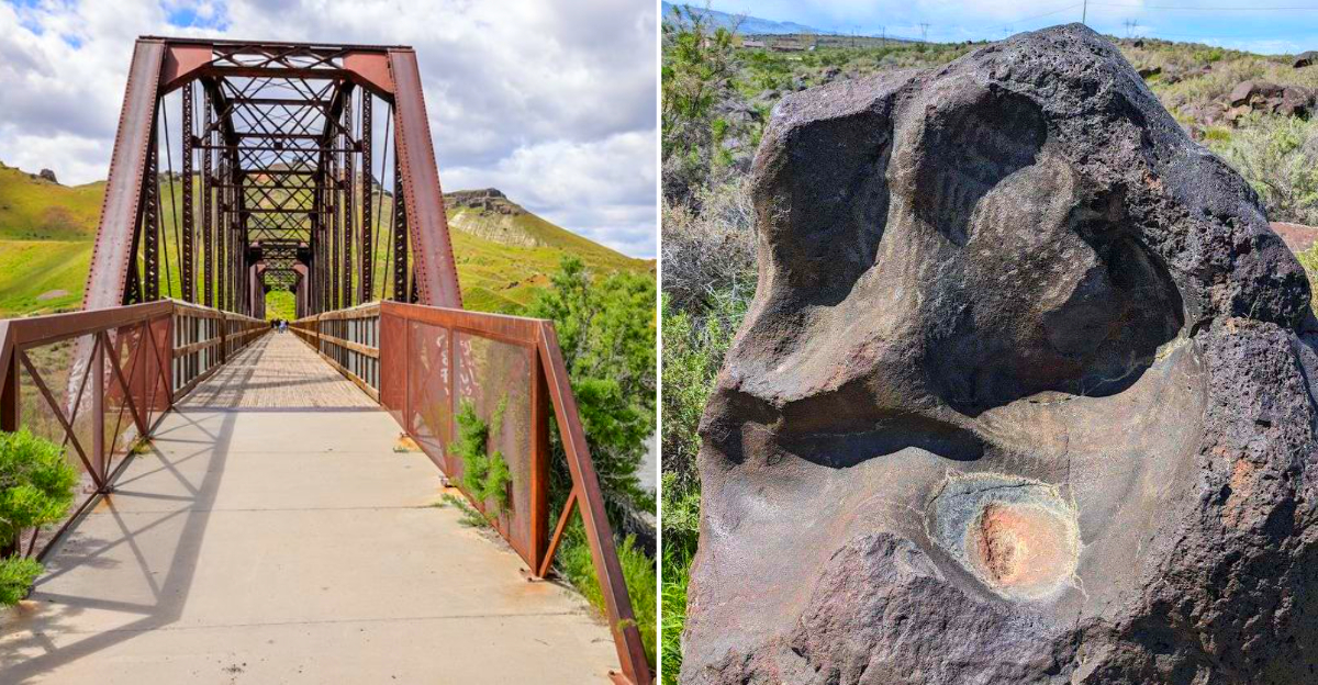 This Idaho Canyon Park Has 12,000-Year-Old Petroglyphs, a Historic Railroad Bridge, and Stunning Snake River Views