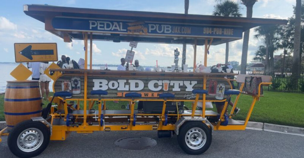 This Jacksonville Pedal Pub Turns Downtown Bar Hopping Into a Party on Wheels