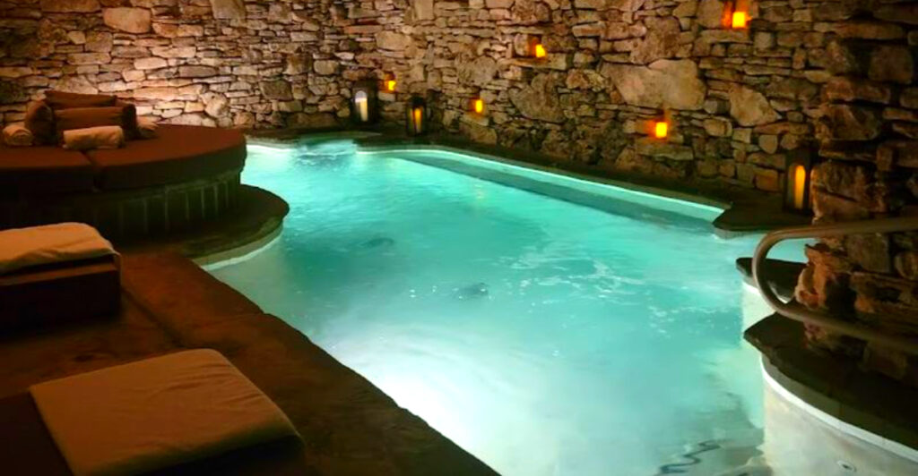 This Luxurious Missouri Spa Retreat Has a Hidden Grotto Pool, Fireside Massage Rooms, and Ozark Mountain Views