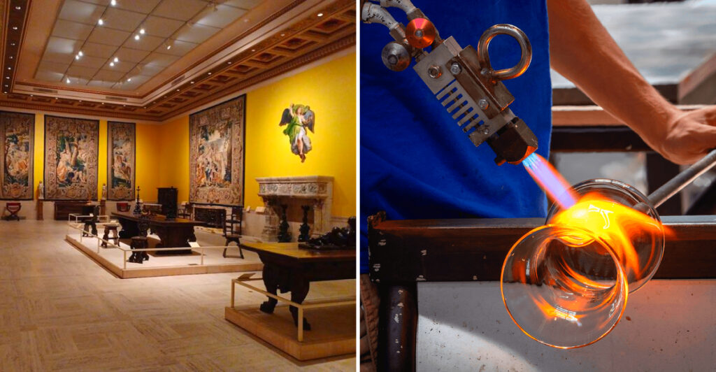 This Massive Michigan Art Museum Lets You Watch Live Glassblowing Just Steps From a Renoir Painting