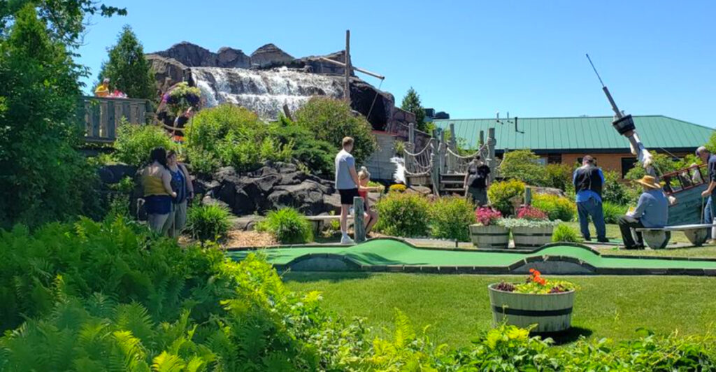 This Northern Michigan Mini-Golf Course Has Waterfalls, Pirate Ships, and a Cave You Actually Walk Through