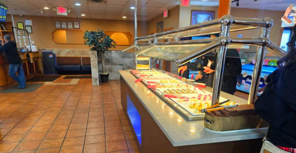 This Saginaw Buffet Lets You Build Your Own Stir-Fry Bowl and Watch It Sizzle on a Giant Mongolian Grill