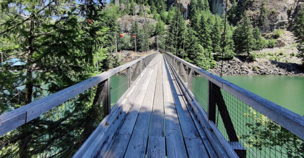 This Scenic Washington Suspension Bridge Feels Like a Gateway to an Ancient Cedar Forest