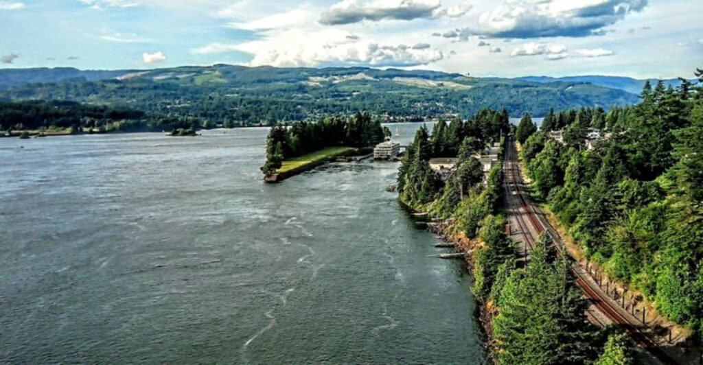 This Secluded Oregon Island Is Accessible Only by Pedestrian Bridge and Feels Amazingly Remote