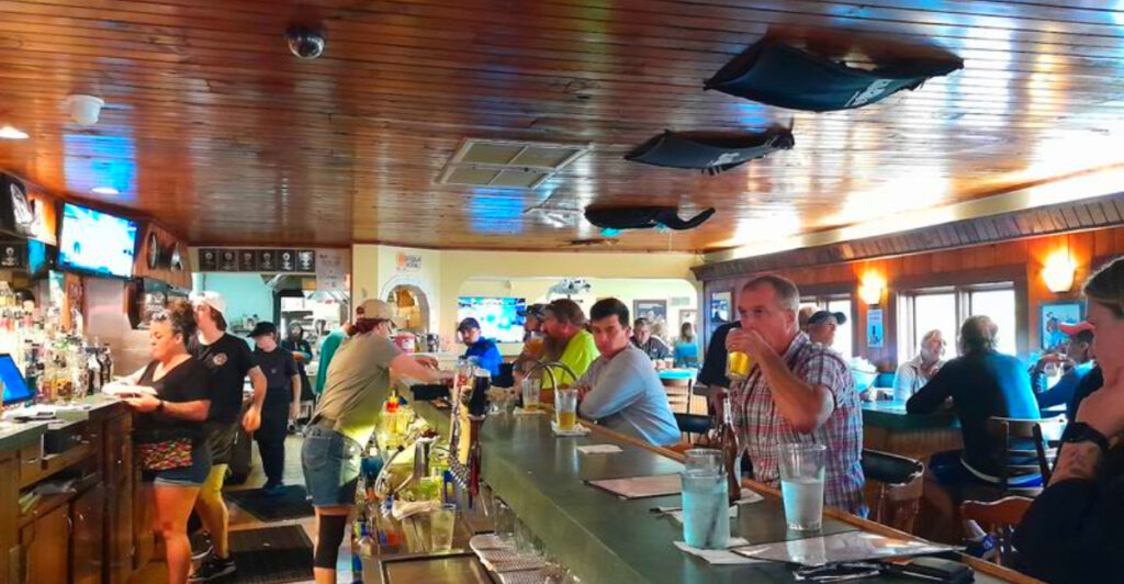 This Traverse City Bar Has Award-Winning Chili, Cartoon Brunches, and a Ceiling Covered in Cardboard Cutouts