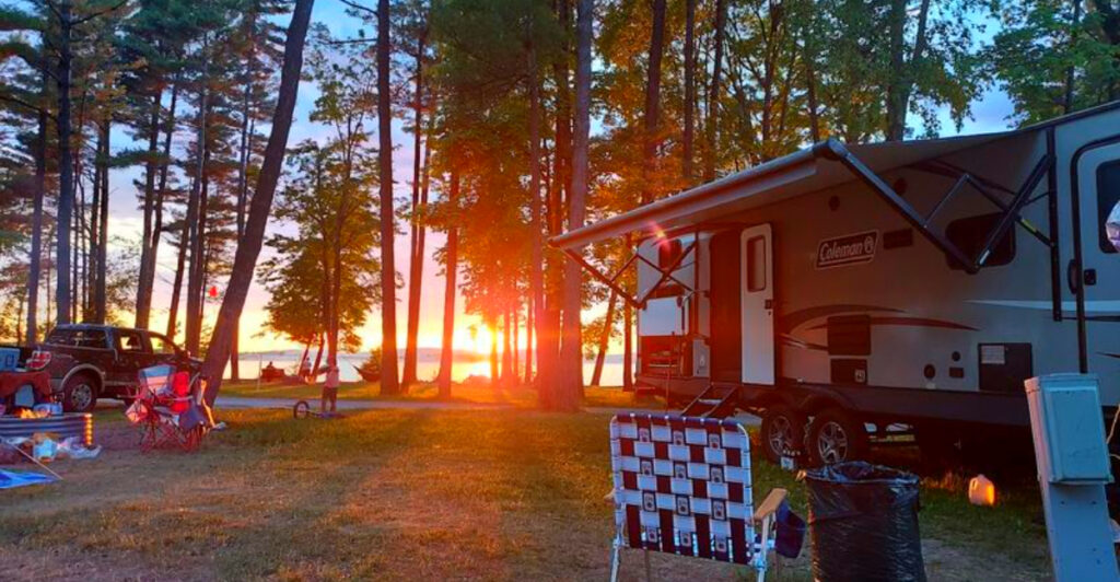 This Unique Michigan Campground Puts You Minutes from Massive Sand Dunes and the State’s Famous ORV Area