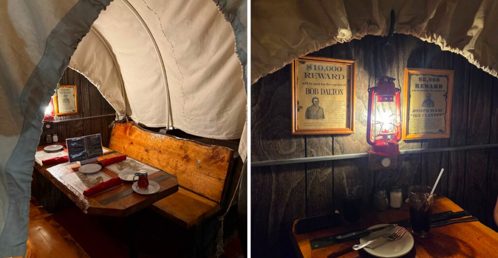 This Wildly Unique Utah Steakhouse Serves Steaks Inside Cozy Covered Wagons
