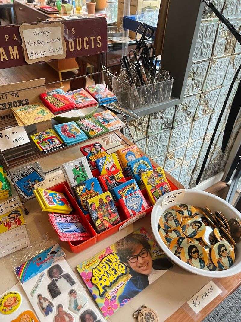 Trading Cards, Buttons, and the Collectibles Corner