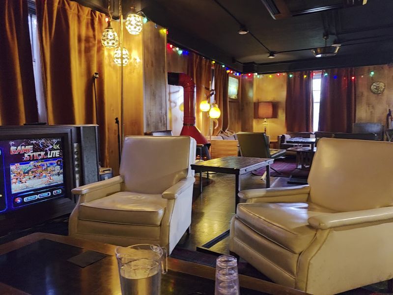 Wood Paneling, Velvet Walls, and Vintage TV Consoles Wood Paneling, Velvet Walls, and Vintage TV Consoles