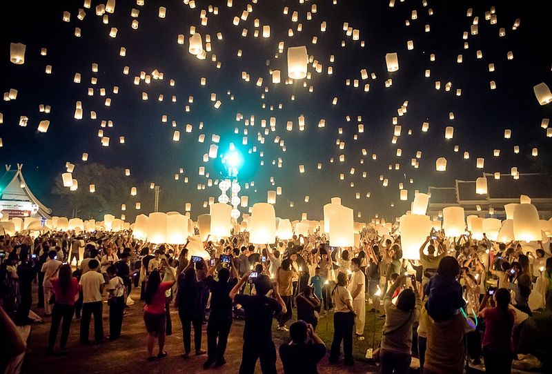 Yi Peng Lantern Festival in Thailand