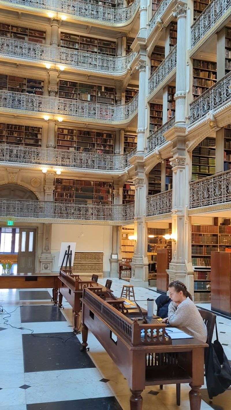 A Working Library, Not Just a Photo Backdrop A Working Library, Not Just a Photo Backdrop