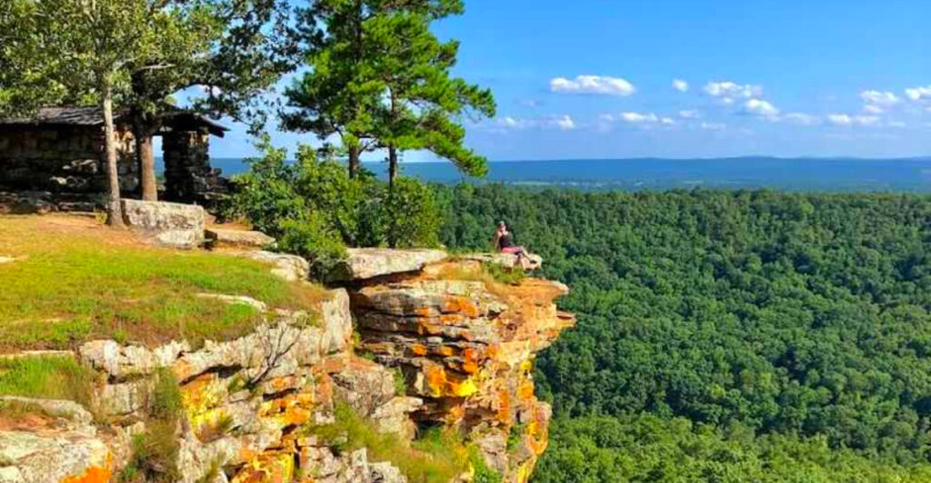Arkansas’s Oldest State Park Has a 95-Foot Waterfall, Ancient Petroglyphs, and Stunning Mountain Views