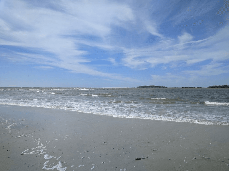 Back River Beach, Tybee Island, Georgia Back River Beach, Tybee Island, Georgia