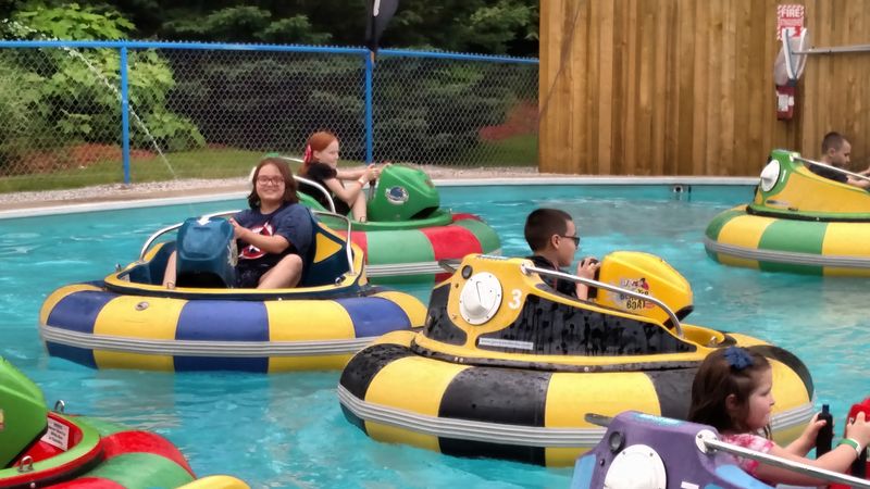Bumper Boats and Water Fun on a Hot Day